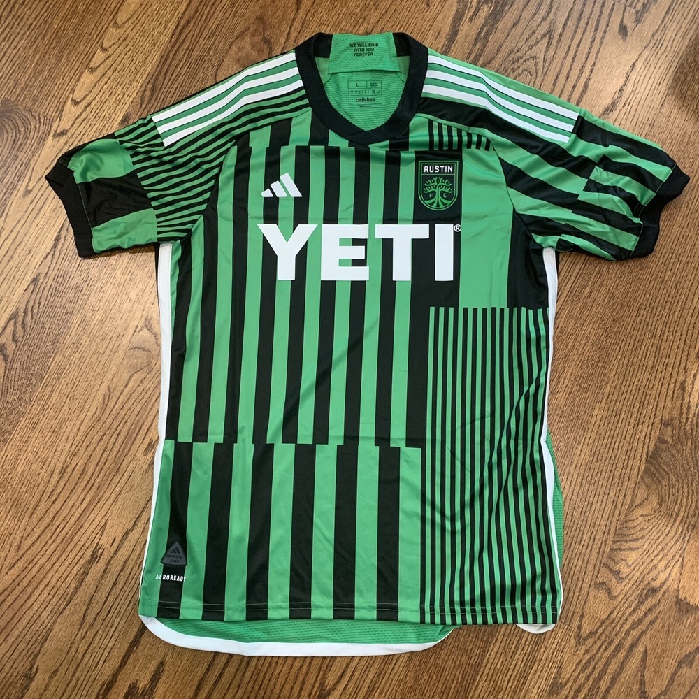 Adidas MLS Austin FC 23/24 Home Yeti Men's Soccer Jersey Size Large AI1836